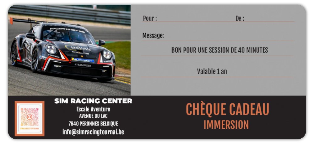 Carte-cadeau Session Simulation 40 minutes